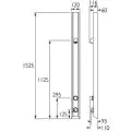 Bristan Timed Flow Shower Panel With Vandal Resistant Shower Head TFP3001 - 1