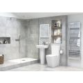 Vasca Moda 600x400mm 1TH Basin & Semi Pedestal - 1