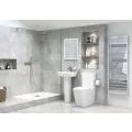 Vasca Moda Rimless Close Coupled Open Back Comfort Height WC & Soft Close Seat - 2