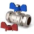 Inta TR22BBV Full Bore 22mm Ball Valve Butterfly  - 0