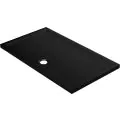 Envy 40mm Low Profile 1700x800mm Rectangular Tray & Waste - Matt Black - 0