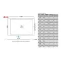 Envy 25mm Ultra-Slim 1200mm x 760mm Rectangular Tray & Waste - 1