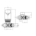 Abacus Ultima 15mm Corner TRV8 Valve Pack Matt Black ULRV-45-2010 - 1