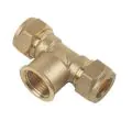 15mm x 15mm x 1/2" Reducing Tee Compression - 0