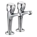 Bristan Club High Neck Pillar Taps VAC HNK C MT - 0