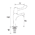 Bristan Lever High Neck Pillar Taps VAL HNK C CD - 1