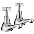 Bristan X-Head Bath Taps Pair (VAX 3/4 C) - 0