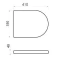 Abacus Simple Compact Soft Close Toilet Seat VBSW-35-7510 - 1