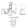 Abacus Simple Close-Coupled WC Pan & Cistern VBSW-35-9005 - 1