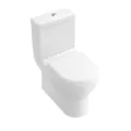 Abacus Simple Flat-to-Wall Close-Coupled Pan WC & Cistern VBSW-35-9010 - 0