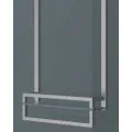 Vessini X-Series Towel Hanging Bar With Glass Shelf (VEGX-90-0310) - 0