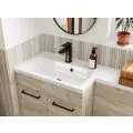 Vasca Fino 350mm Floor Standing 2 Door Tall Unit - Oak - 3