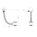 Abacus Bath Filler & Waste EZ Clean Brushed Nickel VETW-207-1020 - 1