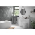 Vasca Idro 560mm Basin Unit & WC Unit Pack - White Gloss  - 1