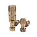 MHS Finchley Angled TRV 15mm Antique Brass VLVFIN-AABTRV - 0