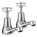 Bristan X-Head Basin Taps Pair (VAX 1/2 C) - 0