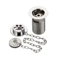 Bristan Traditional Bath Waste with Procelain Plug Slotted W BATH01 C - 0