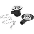 Bristan Economy Bath Waste with ABS Plug Slotted W BATH02 C - 0