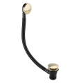 Bristan Round Clicker Bath Waste with Overflow Brushed Brass W BATH03 BB - 0