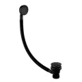 Bristan Round Clicker Bath Waste with Overflow Black W BATH03 BLK - 0