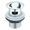 Vasca Slotted Flip Plug Basin Waste - Chrome - 0