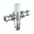 Heatguard 22mm Dual Tmv2/3  2 In 1 Thermostatic Mixing Valve - 0