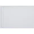 Envy 30mm Linear Slate 1000x800mm Rectangular Tray & Waste - White - 0