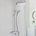Bristan Quadrato Exposed Bar Shower With Rigid Riser QD SHXDIVCTFF C - 1