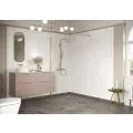 Envy Trend 760mm Wetroom Panel & Support Bar - Brushed Brass - 0