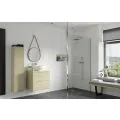 Envy Trend 1200mm Wetroom Panel & Floor-to-Ceiling Pole - Chrome - 0