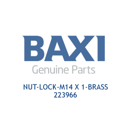Baxi 223966 Nut-Lock-M14 X 1-Brass