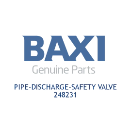 Baxi 248231 Pipe Discharge (Safety Valve)