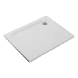 Vasca 45mm Low Profile 1000x700mm Rectangular Tray & Waste - White