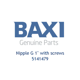 Baxi 5141479 Nipple G 1" With Screws