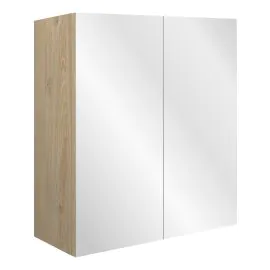 Vasca Salto 600mm Mirrored Wall Unit - Matt Arley Blue (Oak Cab) 