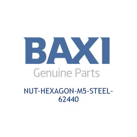 Baxi 62440 Nut-Hexagon-M5-Steel-