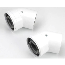 Ideal 45 Degree Flue Elbow Pair (203131)