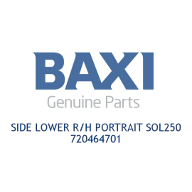 Baxi 720464701 Side Lower R/H Portrait Sol250