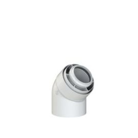 Viessmann 45° Flue Bends 60/100mm (Pair) 7373227