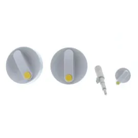Worcester 87120001040 rotary handles light grey