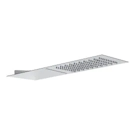 Abode Storm Slimline 3mm Wall Mounted Waterfall Showerhead - St/Steel AB2463