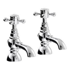 Abode Sentiment Bath Pillar Taps - Chrome AB2682