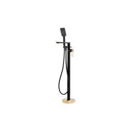Abode Levarto Floor Standing Bath Shower Mixer Matt Black & Brass AB2805