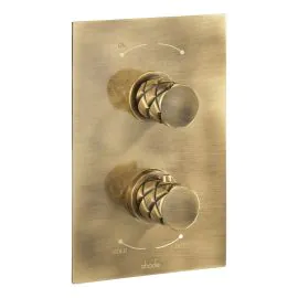 Abode Kite Concealed Shower (2 Exit) - Antique Brass AB4573