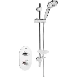 Bristan Artisan Thermostatic Recessed Dual Control Shower Valve with Riser Rail AR3 SHCMT C