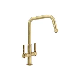 Abode Hex Monobloc Mixer Tap Antique Brass AT2093