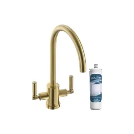 Abode Atlas Monobloc Aquifier Mixer Tap Brushed Brass AT2098