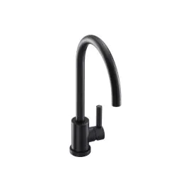 Abode Atlas Single Lever Mixer Tap Matt Black AT2101
