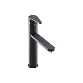 Abode Prime Single Lever Kitchen Mixer Tap Matt Black AT2104