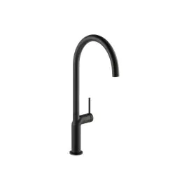 Abode Tubist Single Lever Kithen Mixer Tap Matt Black AT2128